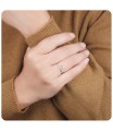 Twisted Heart Silver Ring  CSR-64